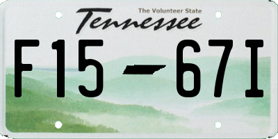 TN license plate F1567I