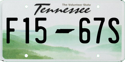 TN license plate F1567S