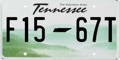 TN license plate F1567T