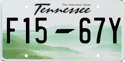 TN license plate F1567Y