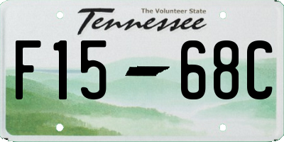TN license plate F1568C