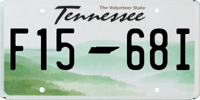 TN license plate F1568I