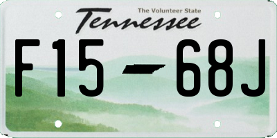 TN license plate F1568J