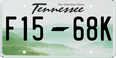 TN license plate F1568K