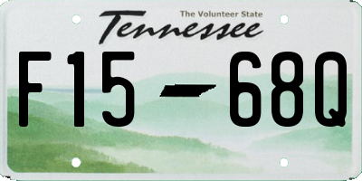 TN license plate F1568Q