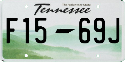 TN license plate F1569J