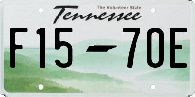 TN license plate F1570E