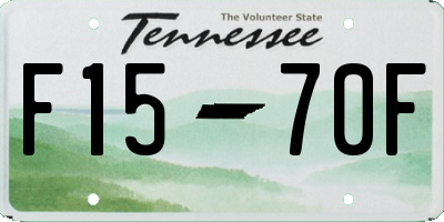 TN license plate F1570F