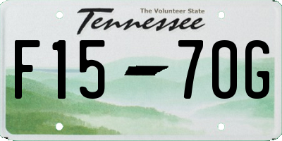 TN license plate F1570G