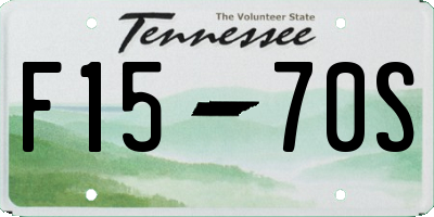 TN license plate F1570S