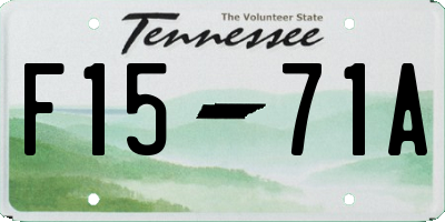 TN license plate F1571A
