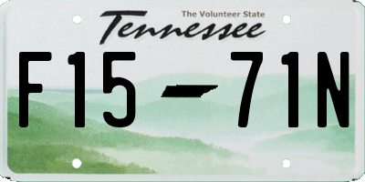 TN license plate F1571N
