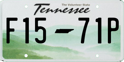 TN license plate F1571P