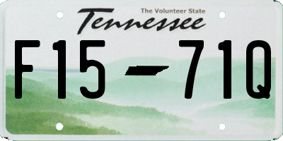 TN license plate F1571Q