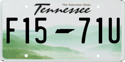 TN license plate F1571U