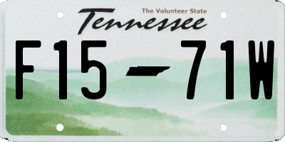TN license plate F1571W
