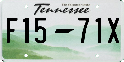 TN license plate F1571X
