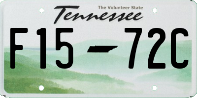 TN license plate F1572C