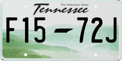 TN license plate F1572J