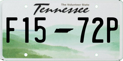 TN license plate F1572P