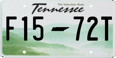 TN license plate F1572T