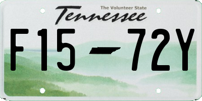 TN license plate F1572Y