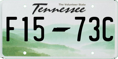TN license plate F1573C