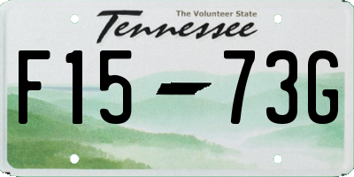 TN license plate F1573G