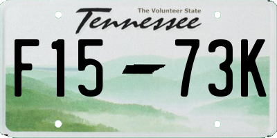 TN license plate F1573K