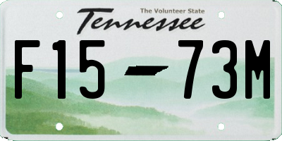 TN license plate F1573M