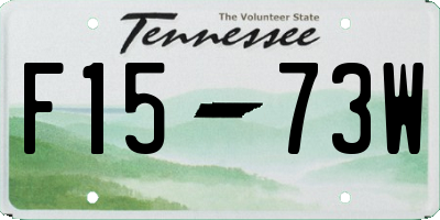TN license plate F1573W