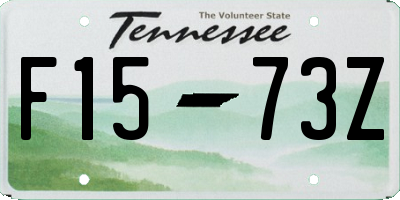 TN license plate F1573Z