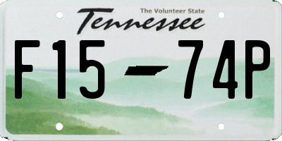 TN license plate F1574P