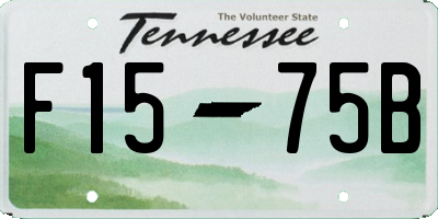 TN license plate F1575B