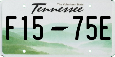 TN license plate F1575E
