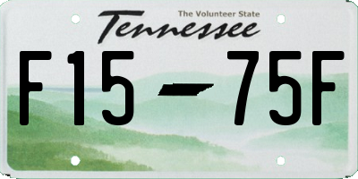 TN license plate F1575F