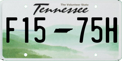 TN license plate F1575H