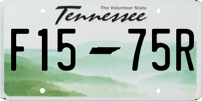 TN license plate F1575R