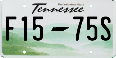 TN license plate F1575S