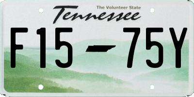 TN license plate F1575Y