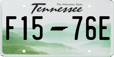 TN license plate F1576E