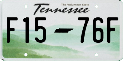TN license plate F1576F