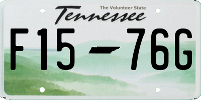 TN license plate F1576G