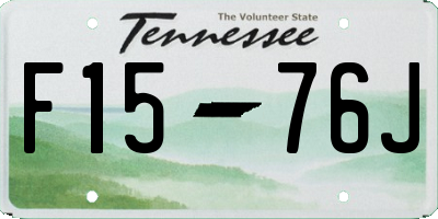TN license plate F1576J