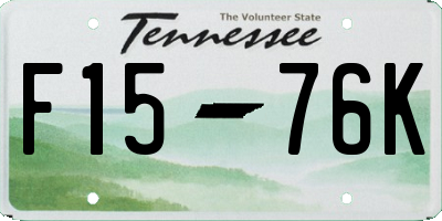TN license plate F1576K