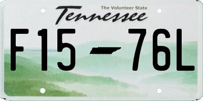 TN license plate F1576L