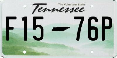 TN license plate F1576P