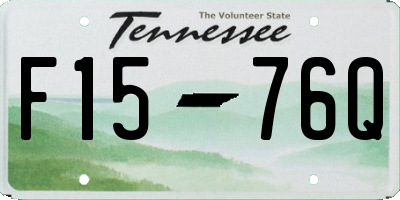TN license plate F1576Q