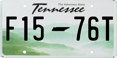 TN license plate F1576T