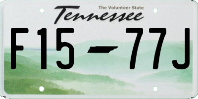 TN license plate F1577J